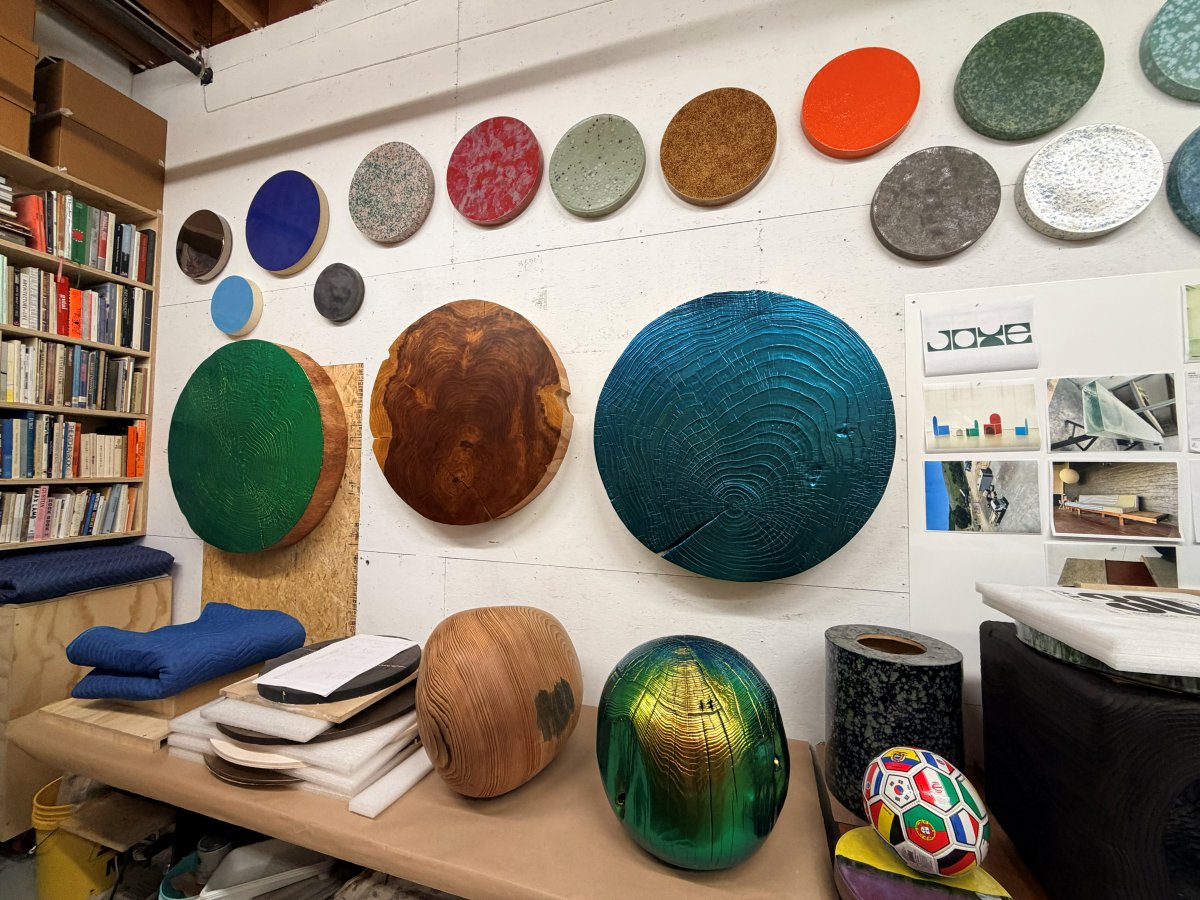 Artworks at Jesse Schlesinger's studio